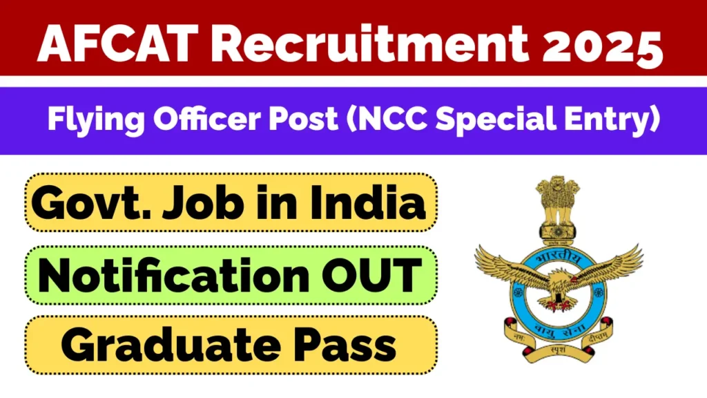 AFCAT 012026 Notification