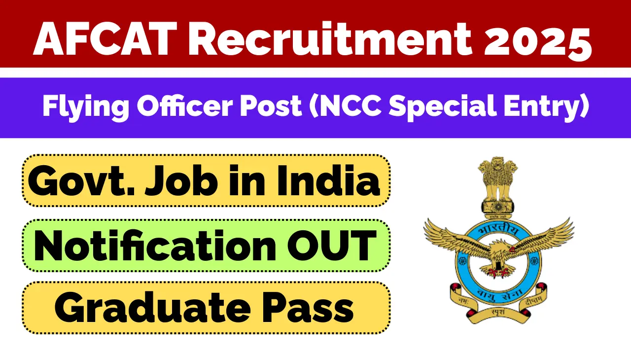 AFCAT 012026 Notification