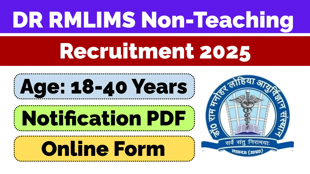 DR RMLIMS Non-Teaching Recruitment 2025