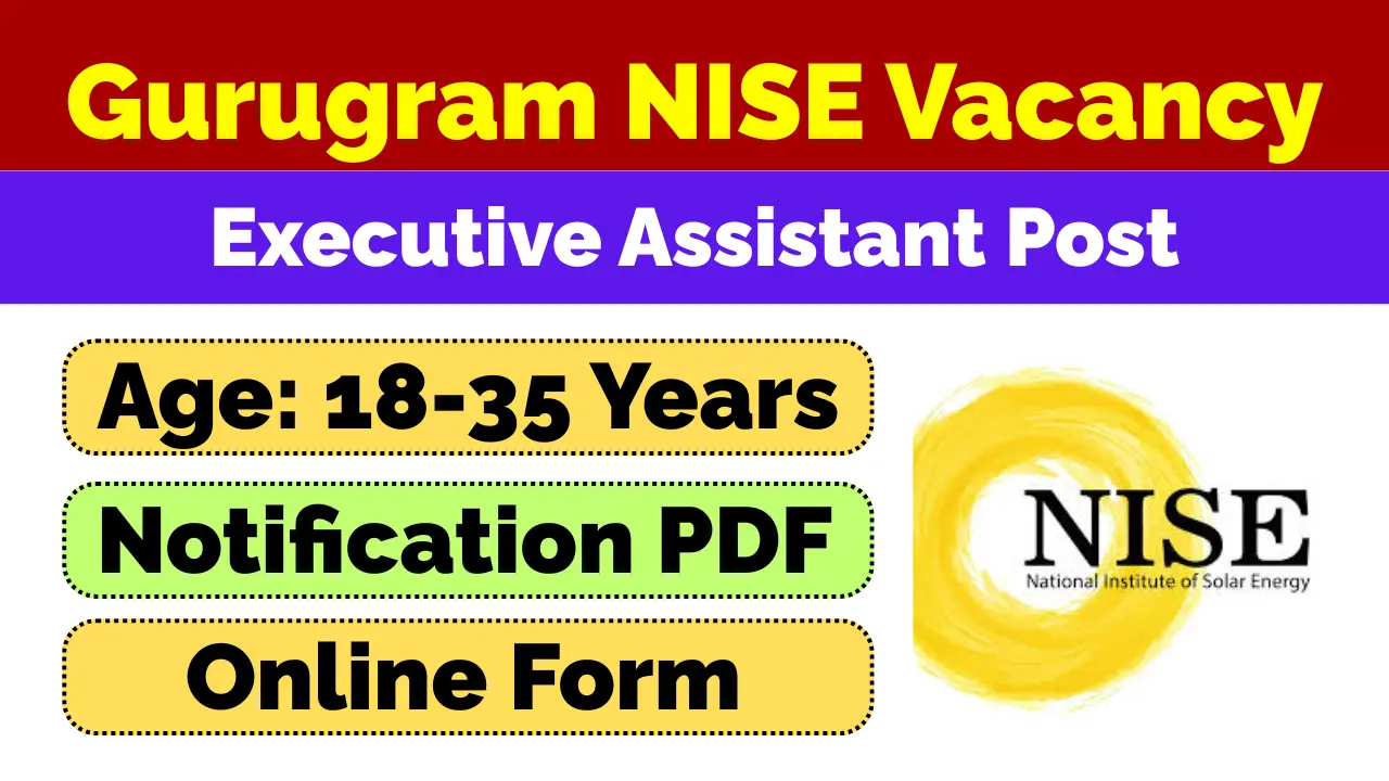 Gurugram NISE Recruitment