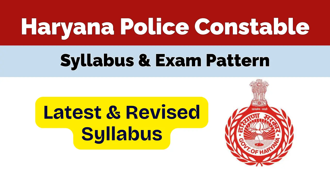 Haryana Police Constable Syllabus