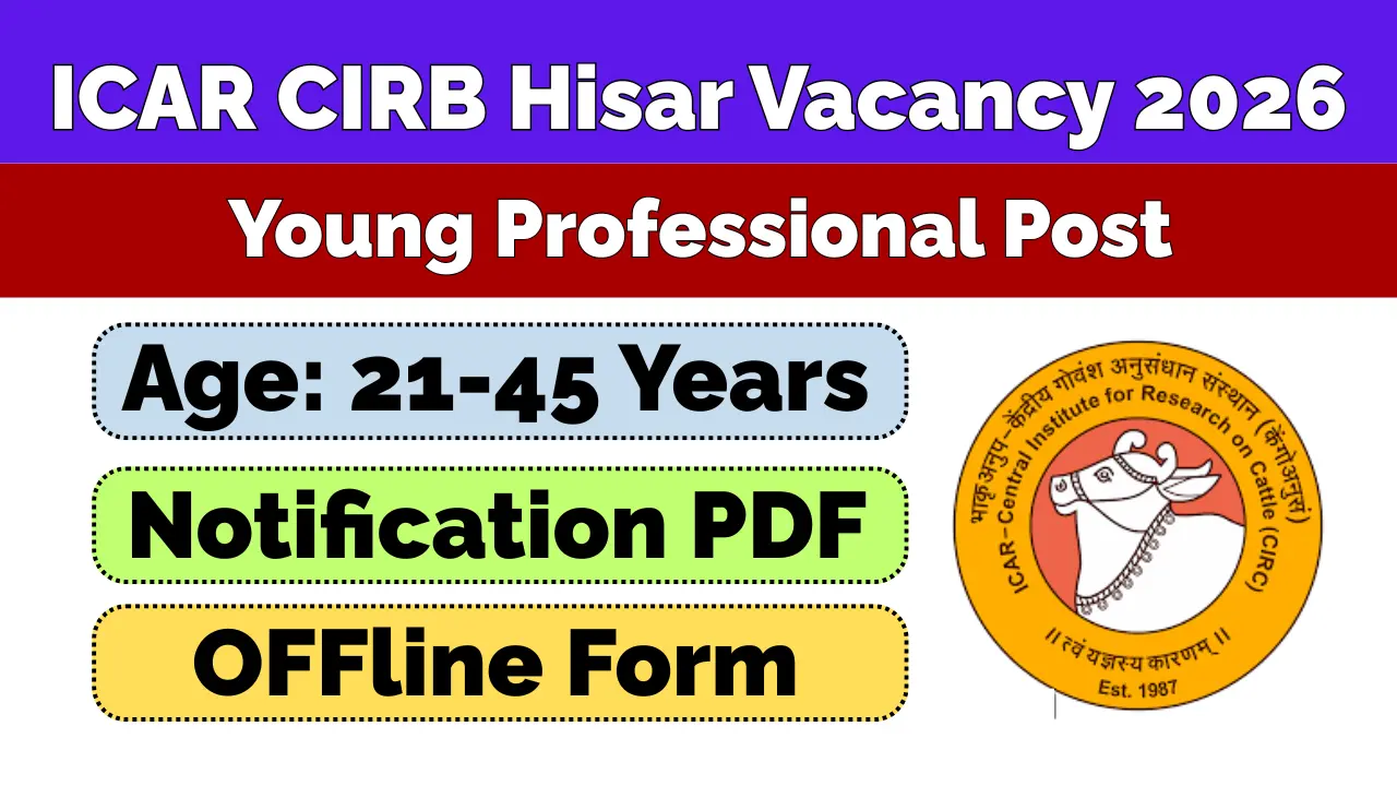 ICAR Hisar Vacancy 2026