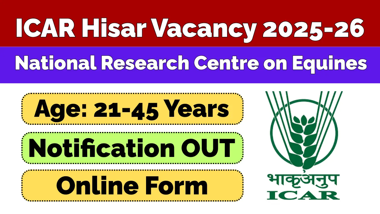 ICAR Hisar Vacancy