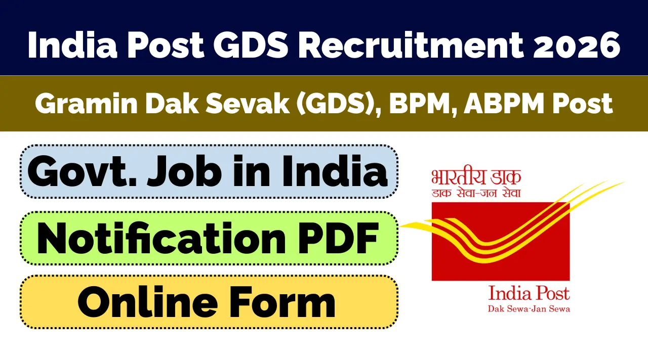 India Post GDS Recruitment 2026