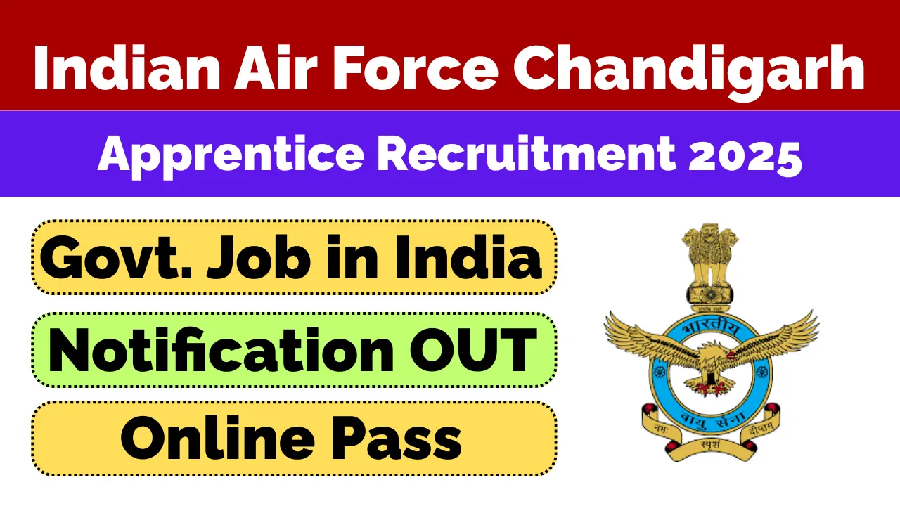 Indian Air Force Chandigarh Apprentice Recruitment 2025