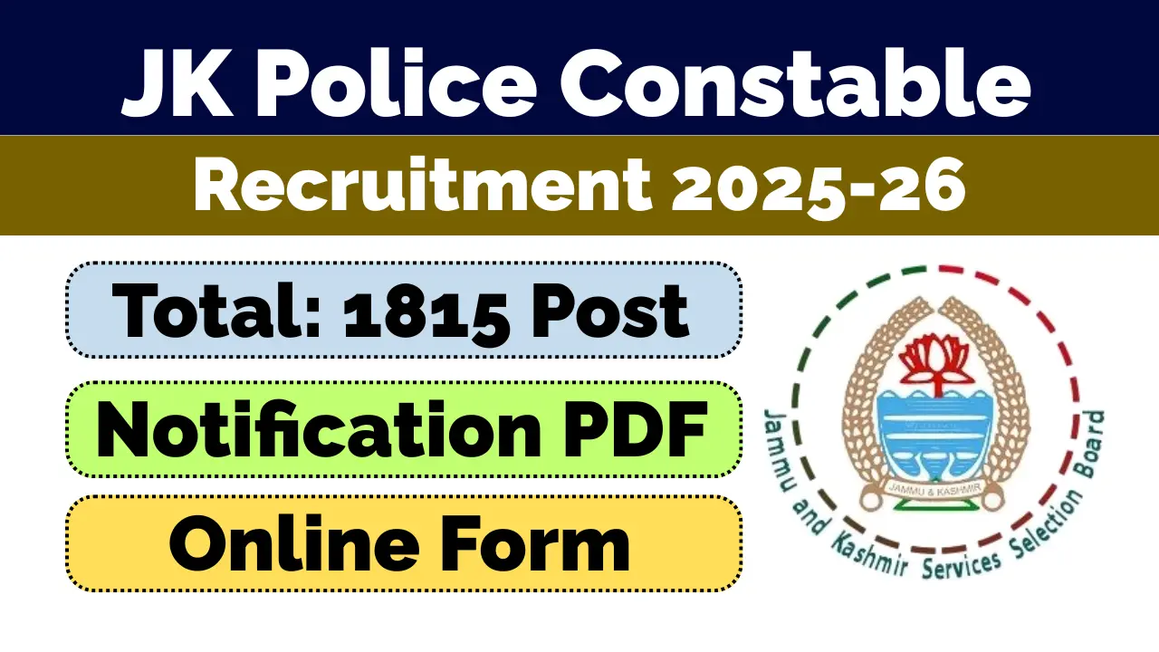 JK Police Constable Recruitment