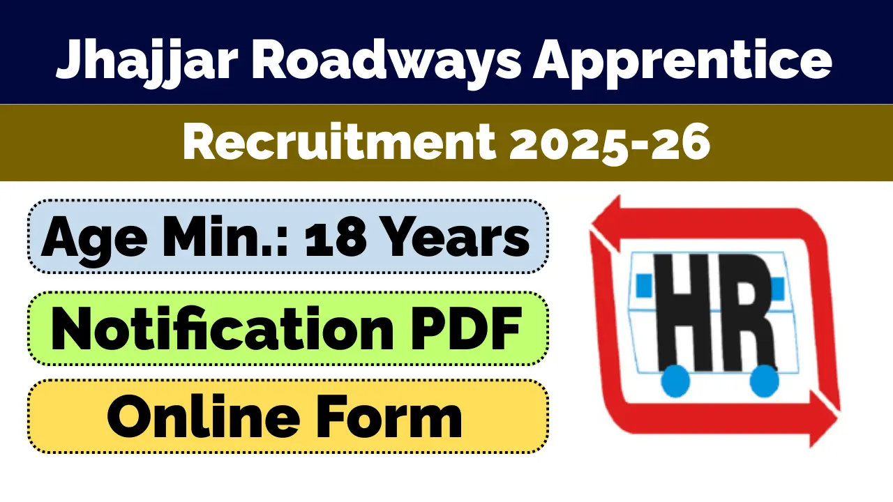 Jhajjar Roadways Apprentice Recruitment