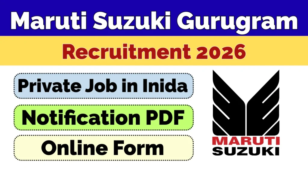 Maruti Suzuki Gurgaon Vacancy