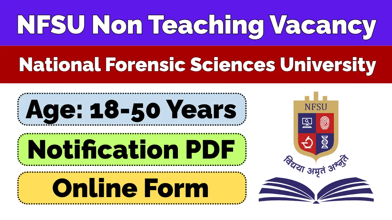 NFSU Non Teaching Recruitment