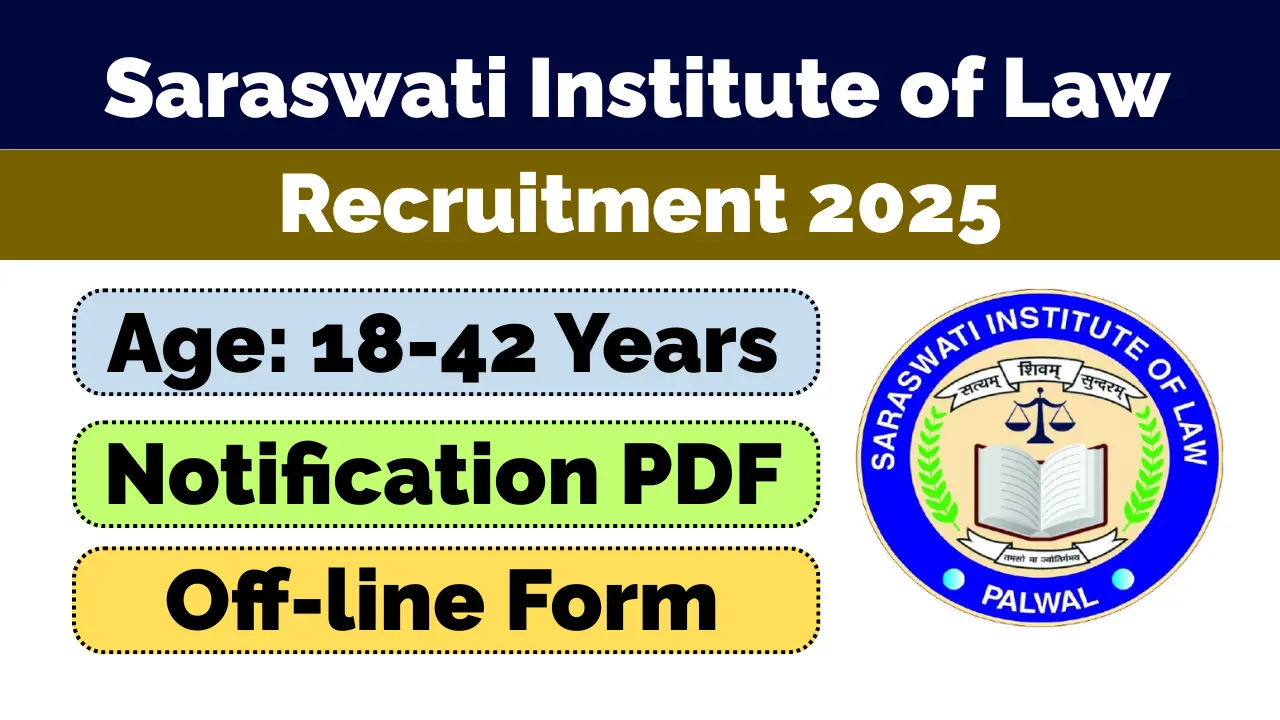 Saraswati Institute Palwal Vacancy