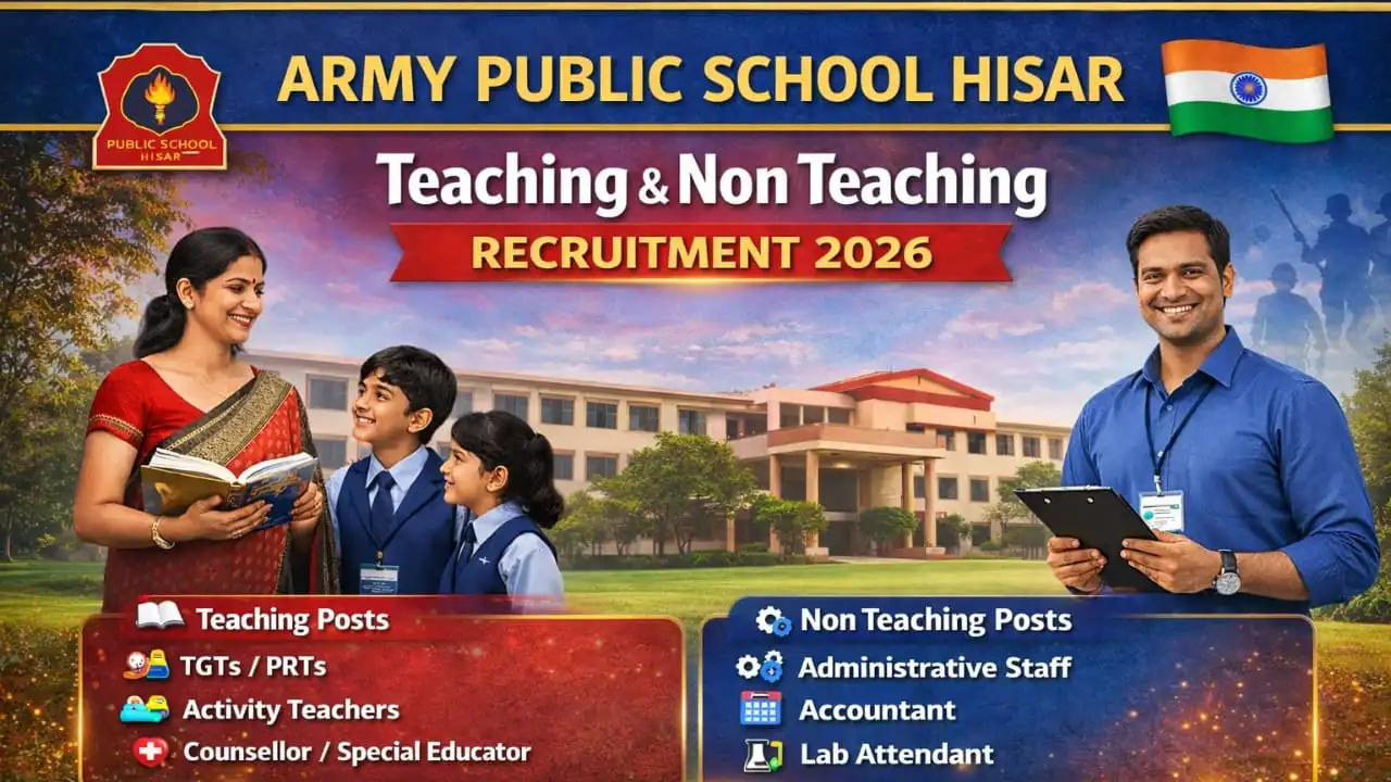 APS Hisar Recruitment 2026