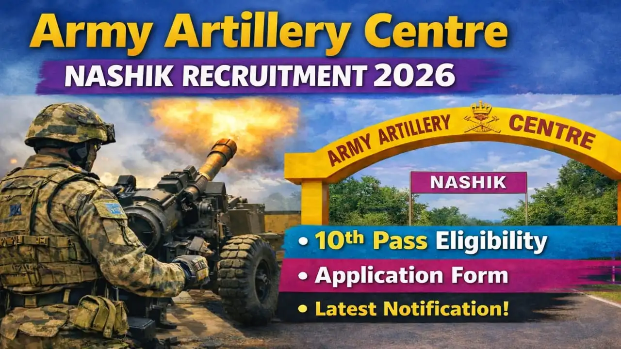 Army Artillery Centre Nashik Recruitment 2026
