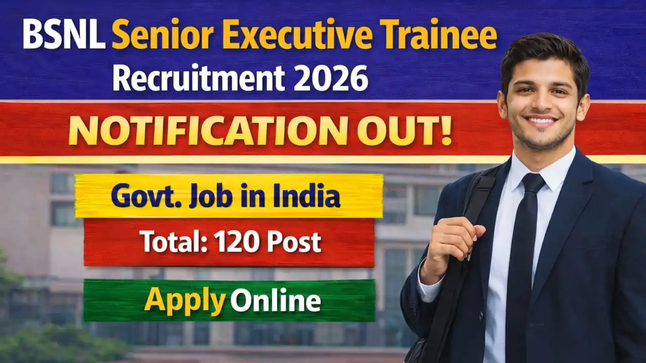 BSNL Senior Executive Trainee Recruitment 2026
