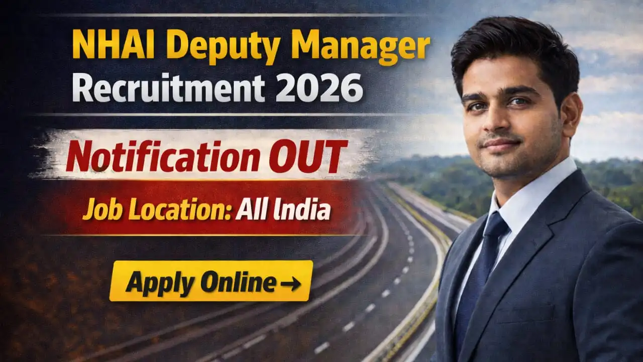 NHAI Deputy Manager Recruitment 2026
