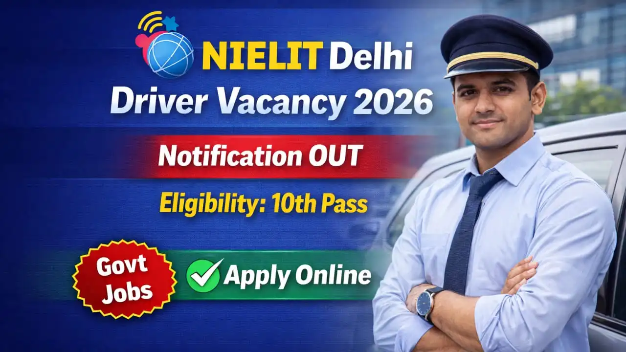 NIELIT Delhi Driver Recruitment 2026