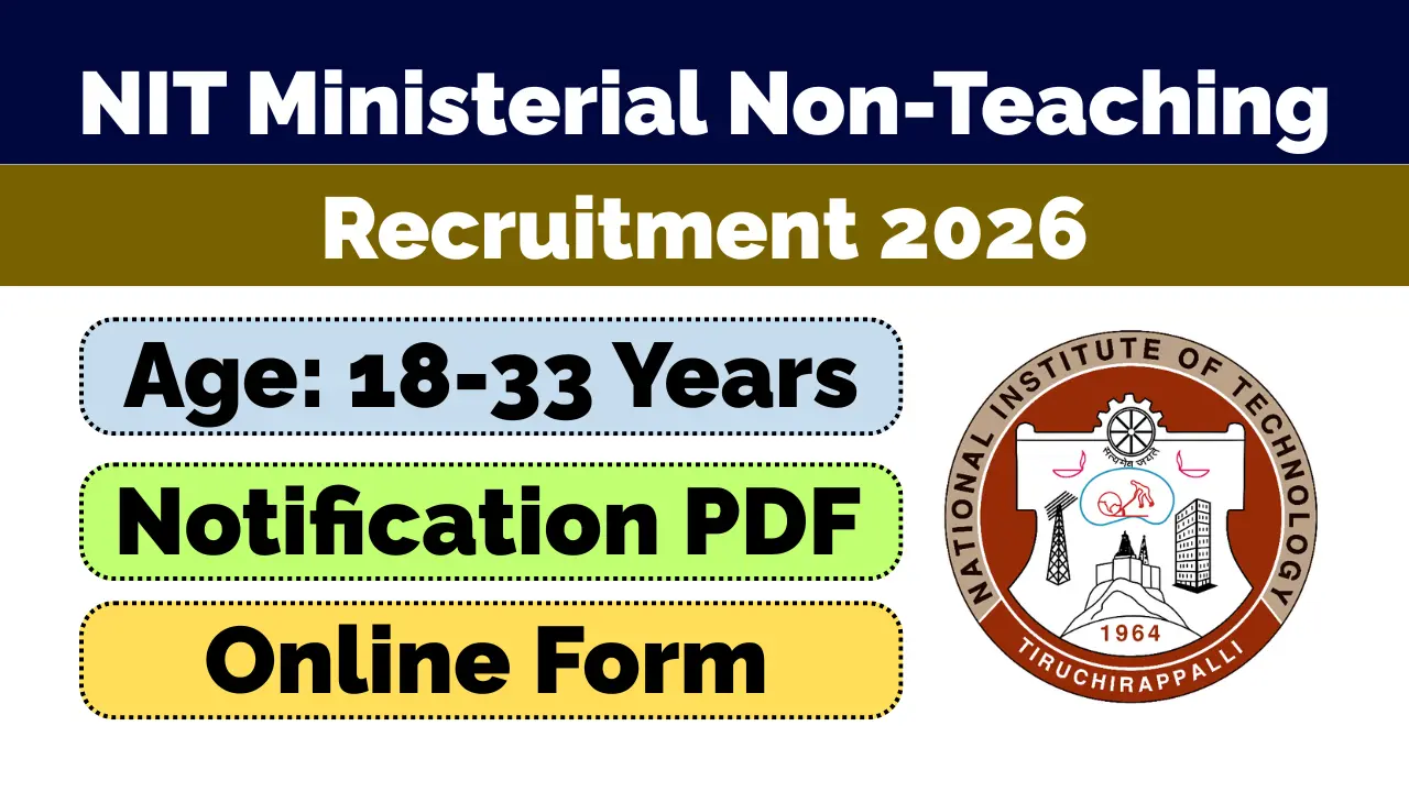 NIT Ministerial Non-Teaching Recruitment 2026