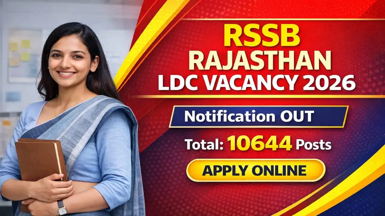 RSSB Rajasthan LDC Vacancy 2026