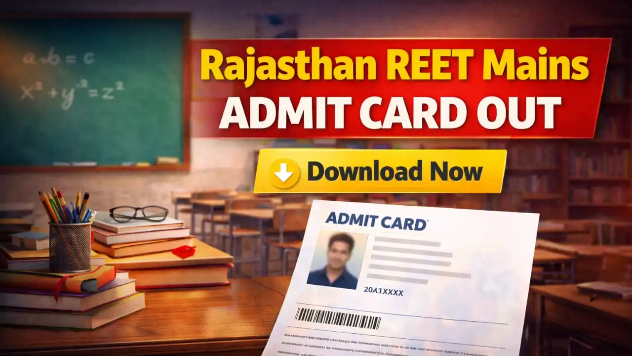 Rajasthan REET Mains Admit Card 2026