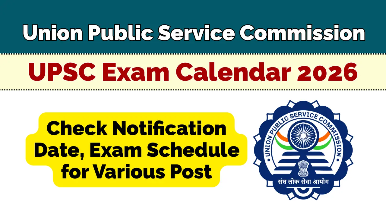 UPSC Exam Calendar 2026
