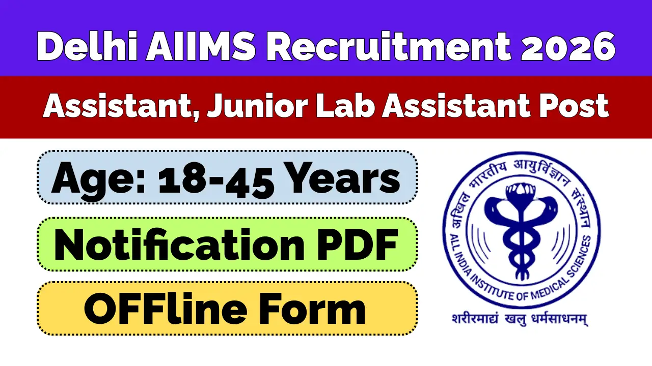 AIIMS Delhi Recruitment 2026