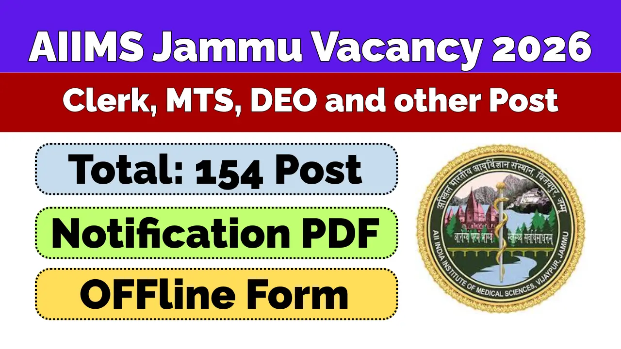 AIIMS Jammu Recruitment 2026