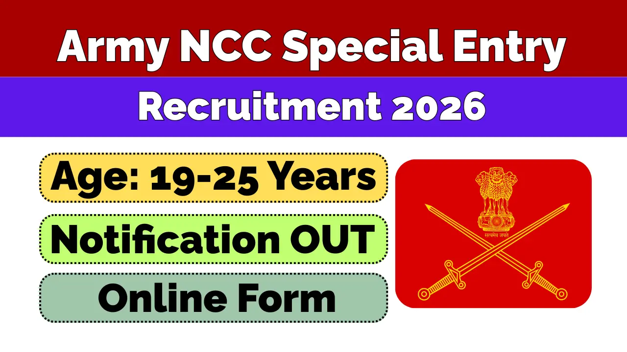 Army NCC Special Entry Recruitment 2026