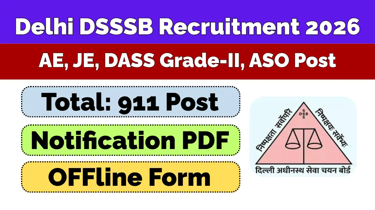 DSSSB Advt 012026 Notification