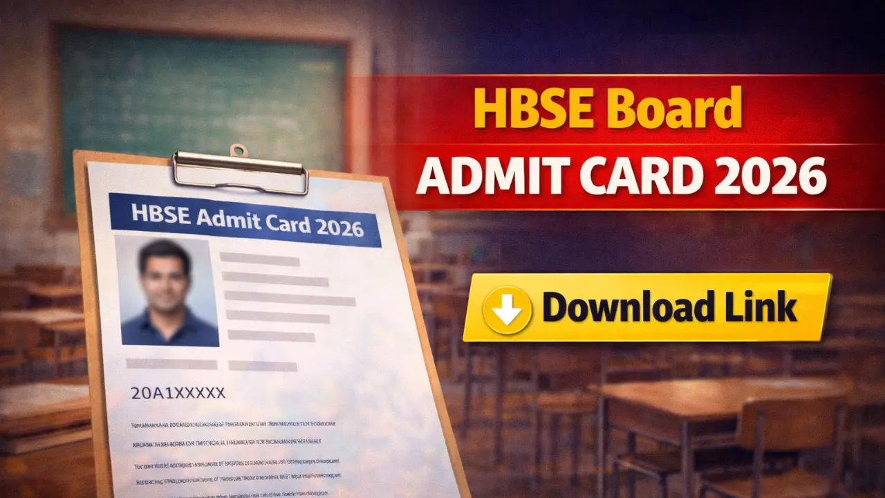 HBSE Board Admit Card 2026