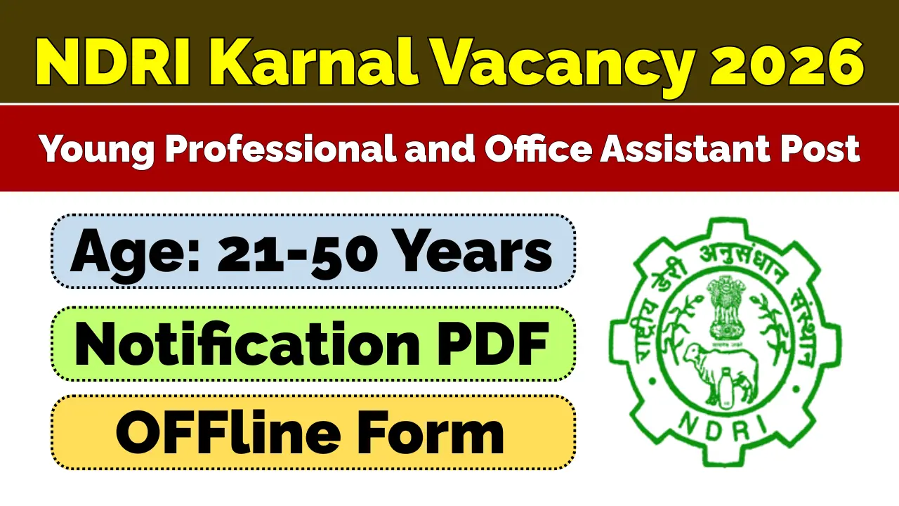 NDRI Karnal Recruitment 2026