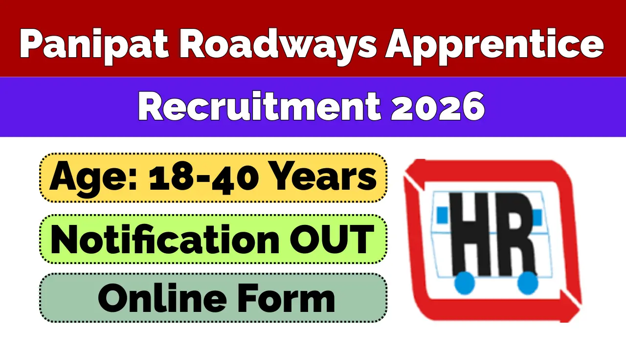 Panipat Roadways Apprentice Recruitment 2026
