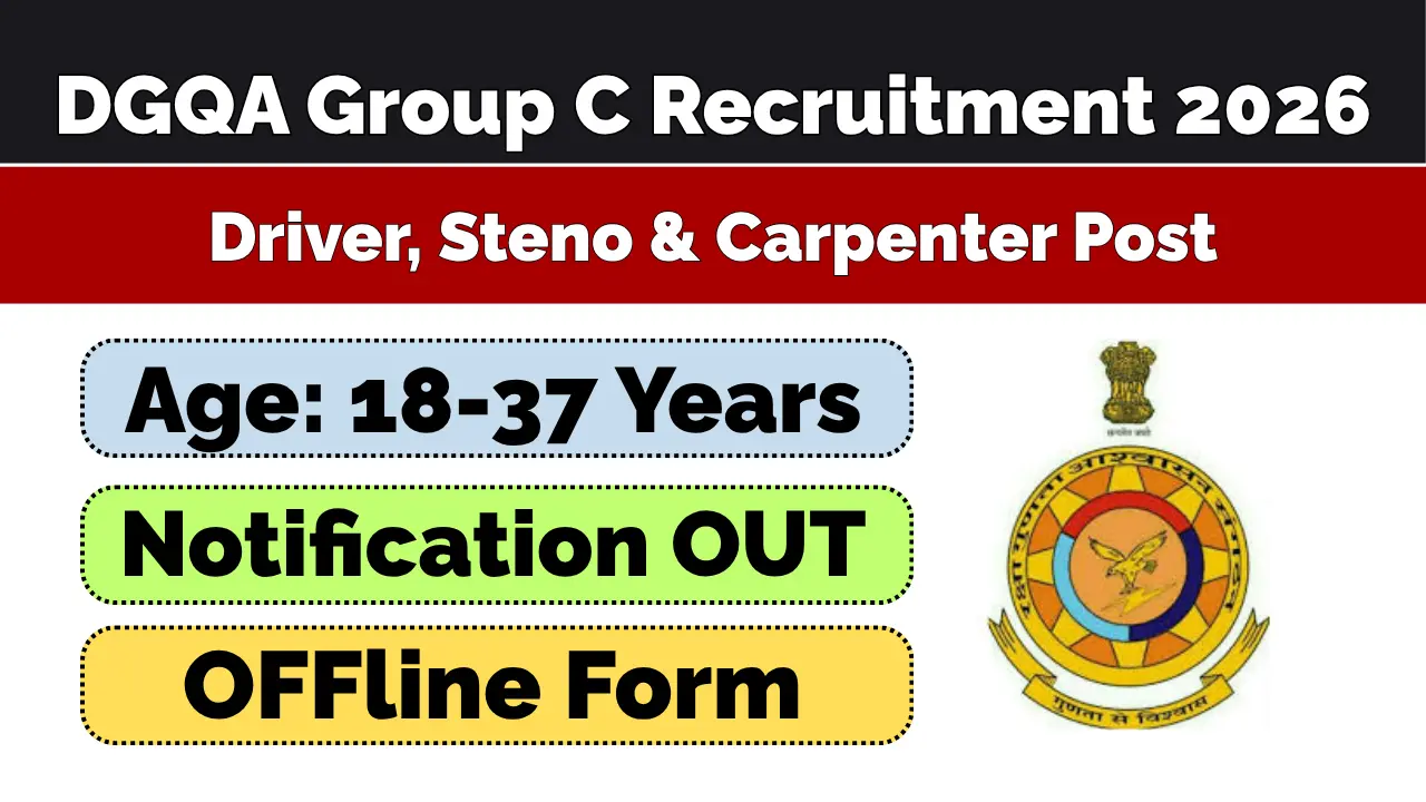 DGQA Group C Recruitment 2026