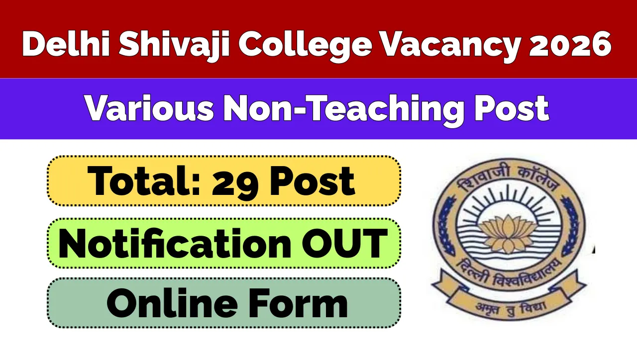 Delhi Shivaji College Recruitment 2026