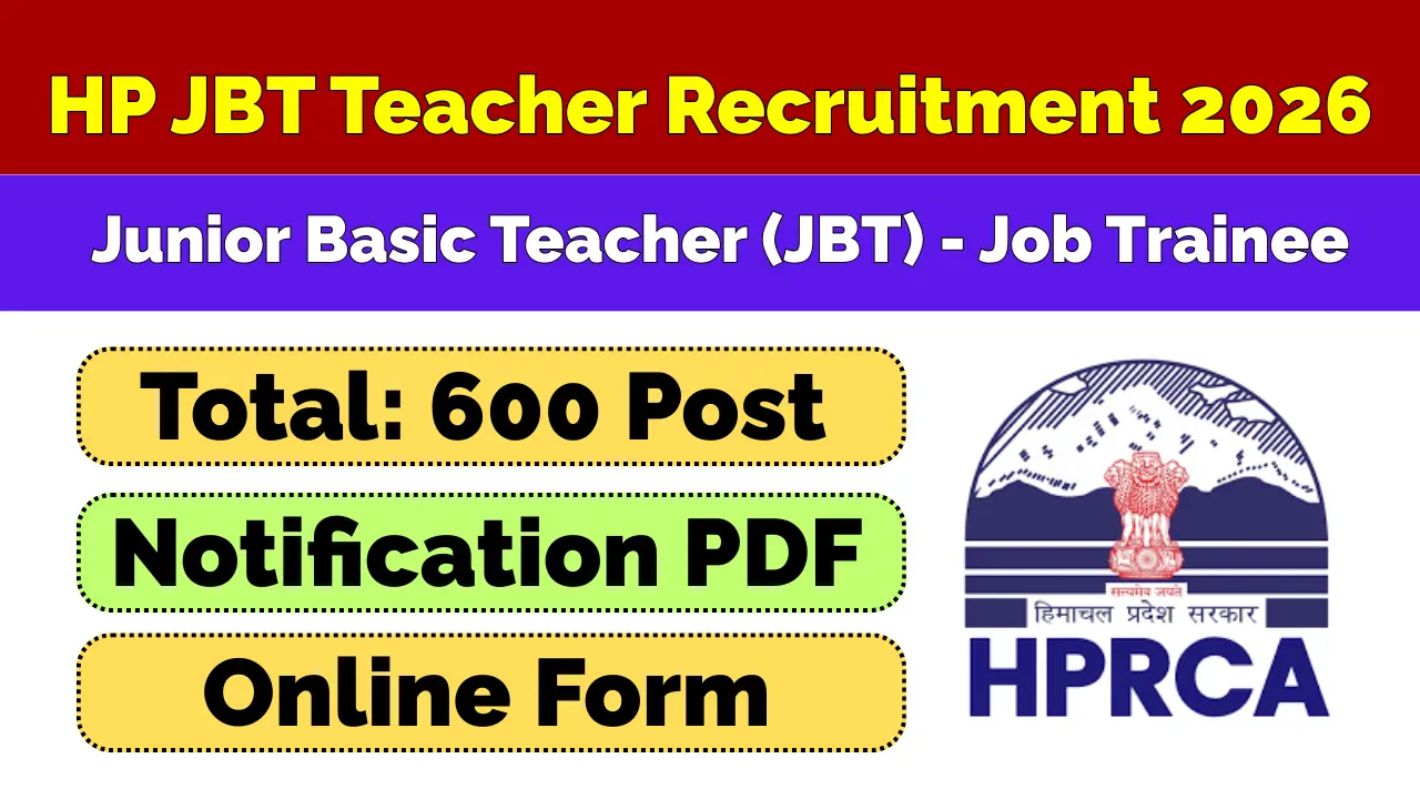HP JBT Teacher Recruitment 2026