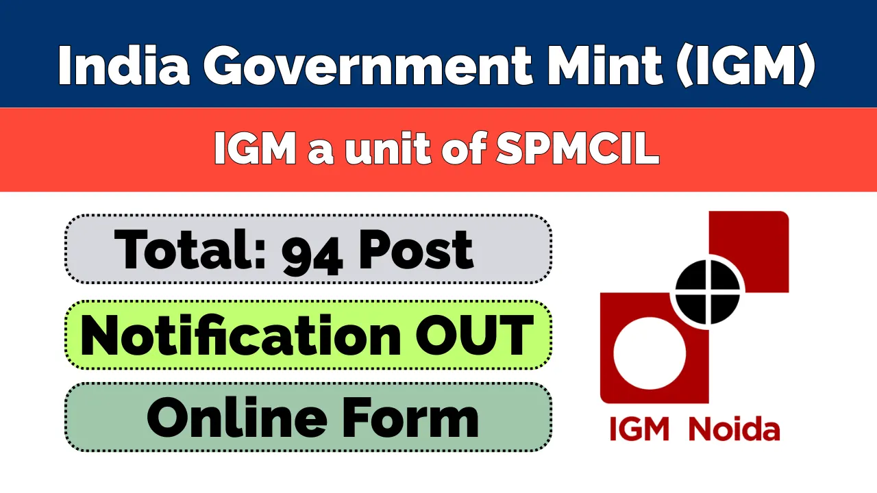 India Government Mint (IGM) Recruitment 2026