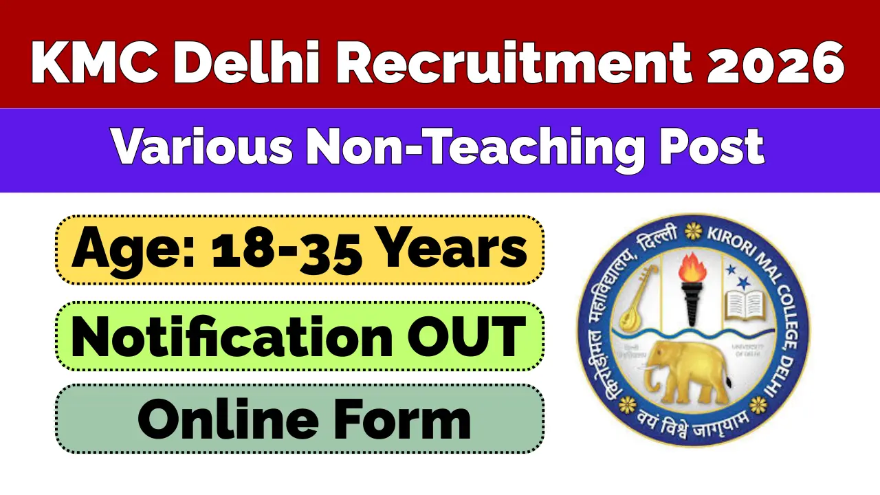 KMC Delhi Non-Teaching Recruitment 2026