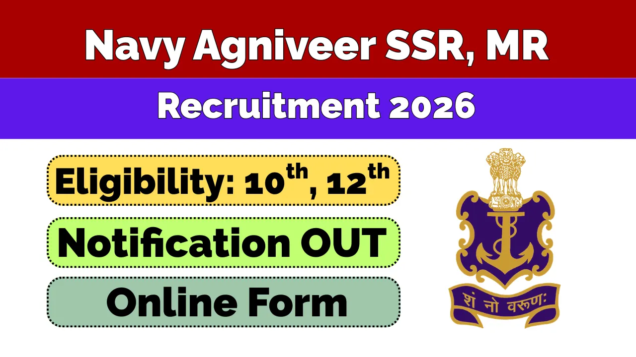 Navy Agniveer SSR, MR Recruitment 2026