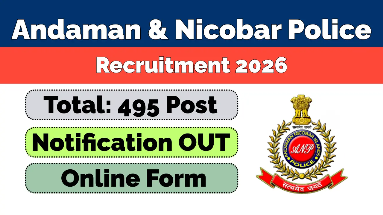 Andaman & Nicobar Police Recruitment 2026