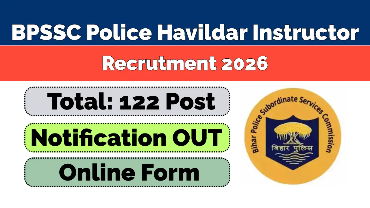 BPSSC Bihar Police Havildar Instructor Recruitment 2026