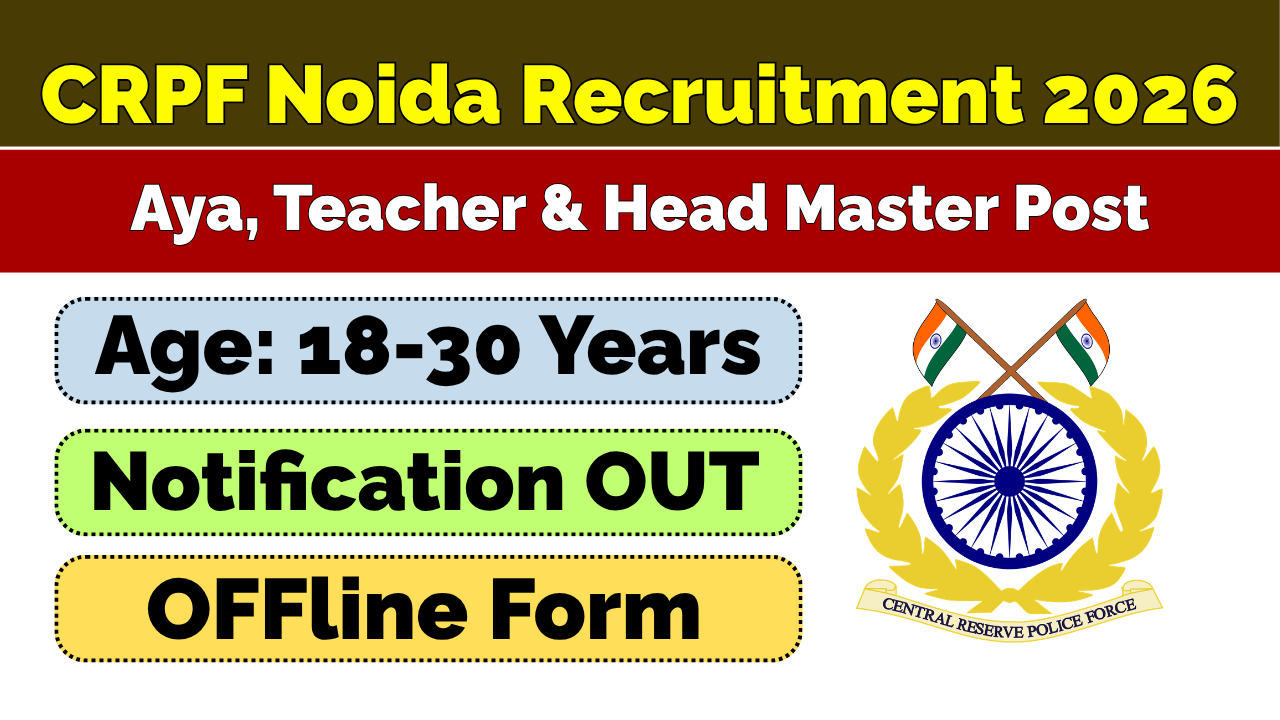 CRPF Noida Recruitment 2026