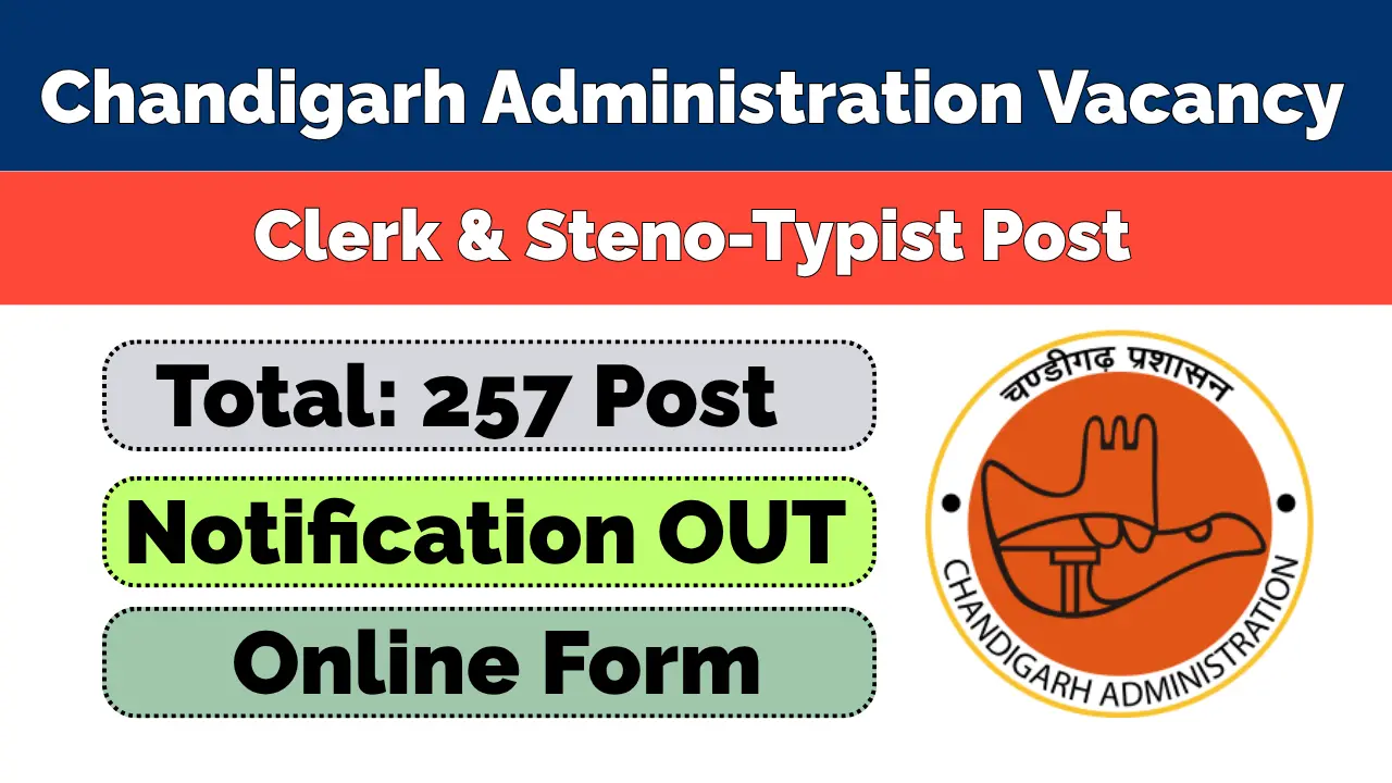 Chandigarh Administration Clerk Steno Recruitment 2026