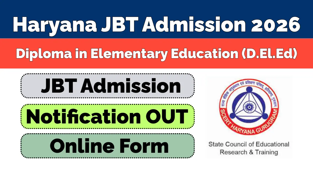 Haryana JBT Admission 2026