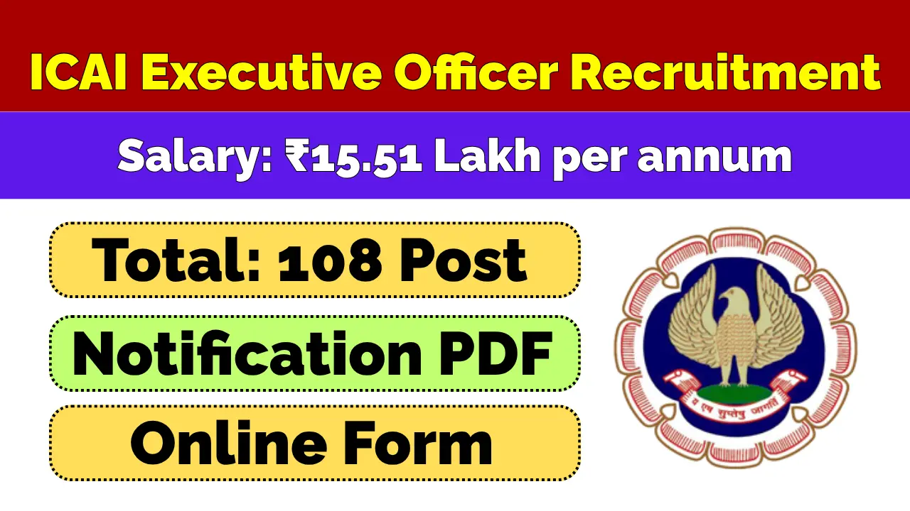 ICAI Executive Officer Recruitment 2026