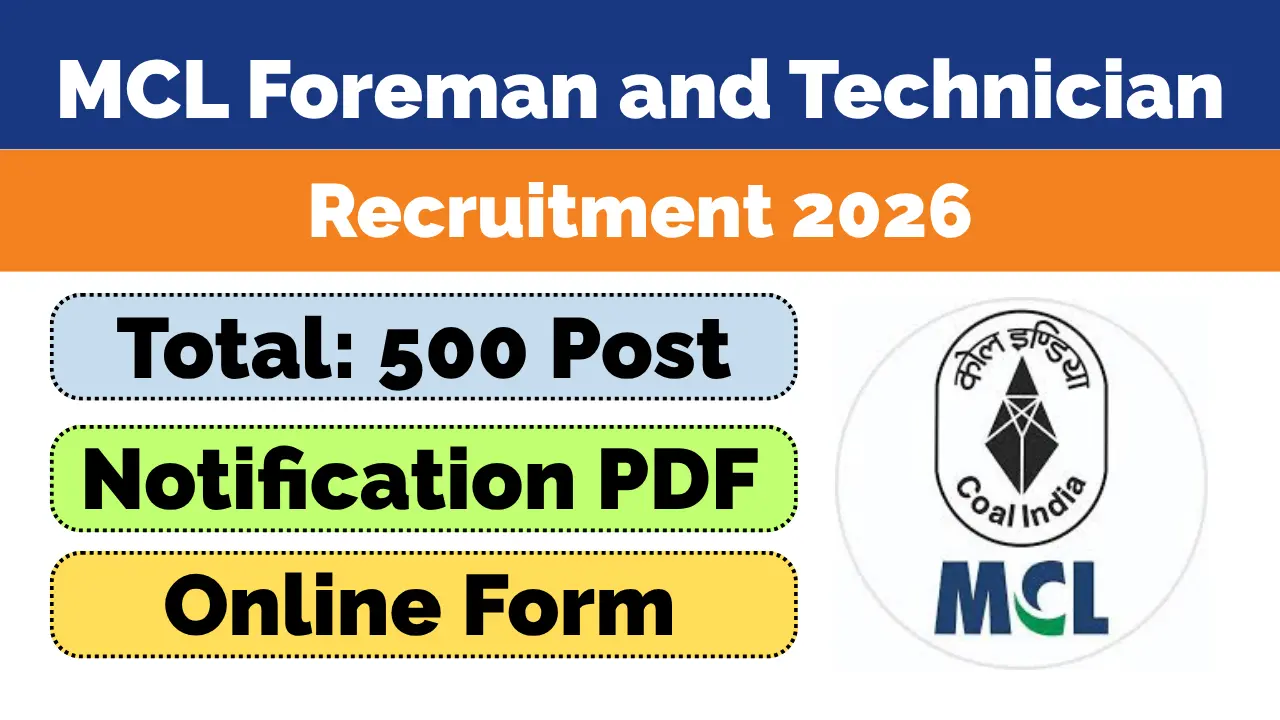 MCL Foreman and Technician Recruitment 2026
