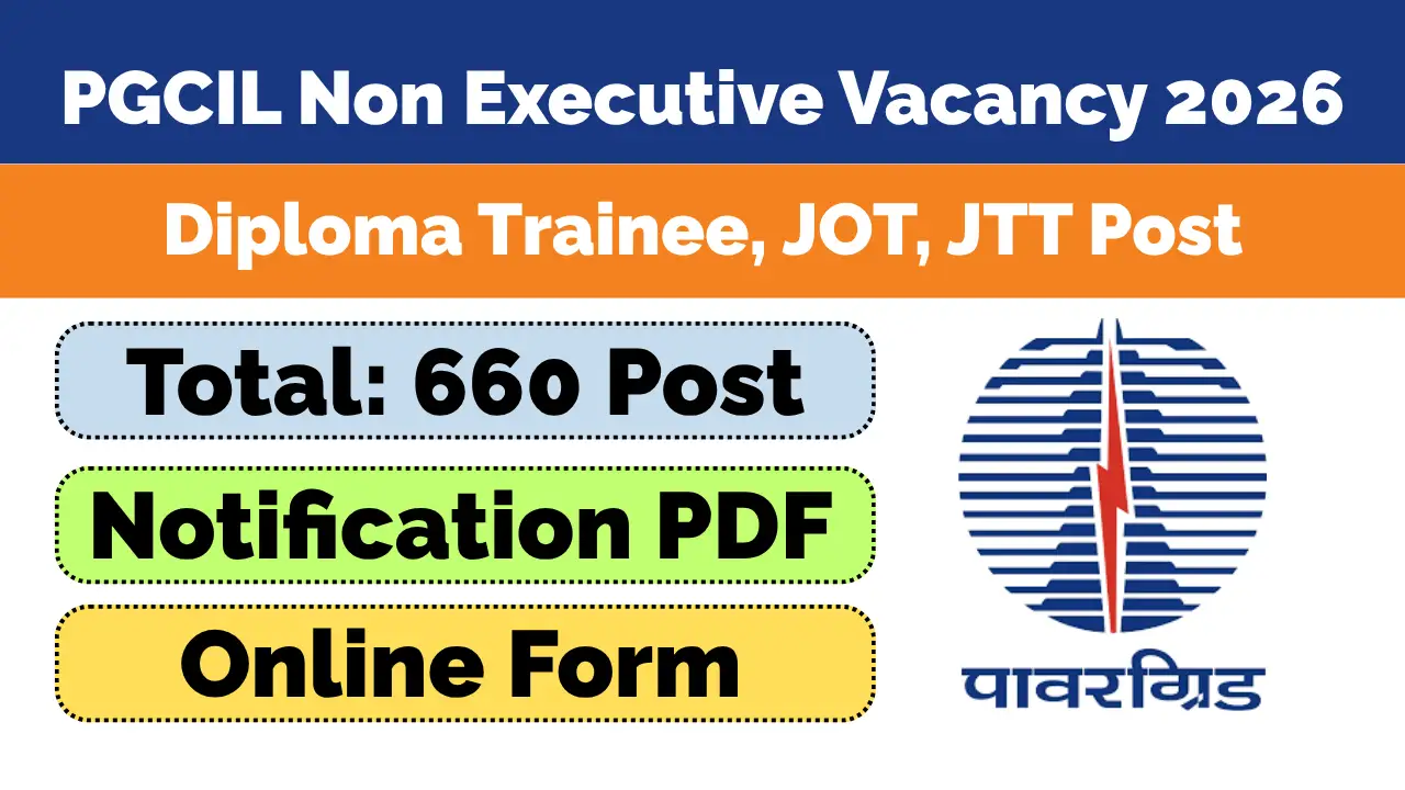 PGCIL Non Executive Recruitment 2026