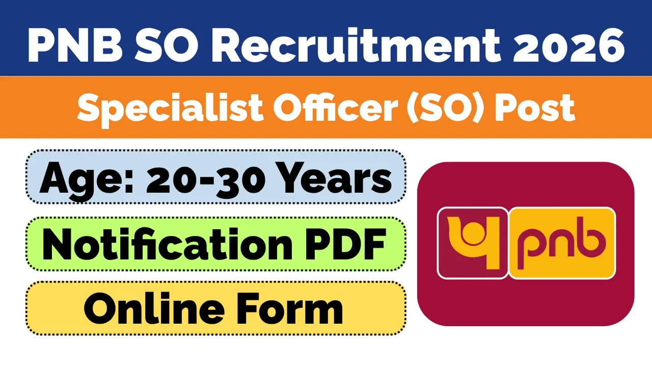 PNB SO Engineer Recruitment 2026