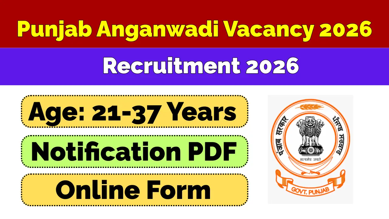 Punjab Anganwadi Vacancy 2026