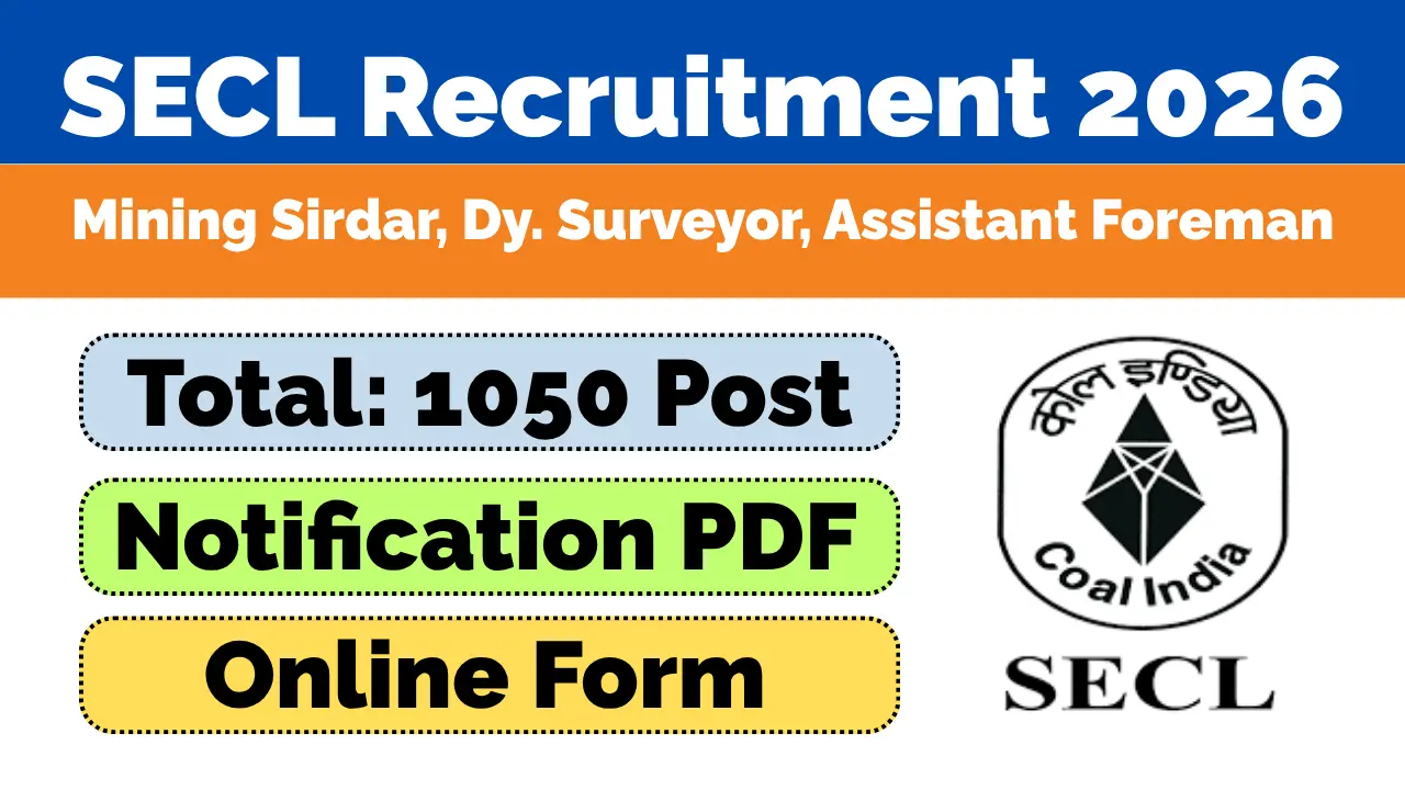 SECL Recruitment 2026