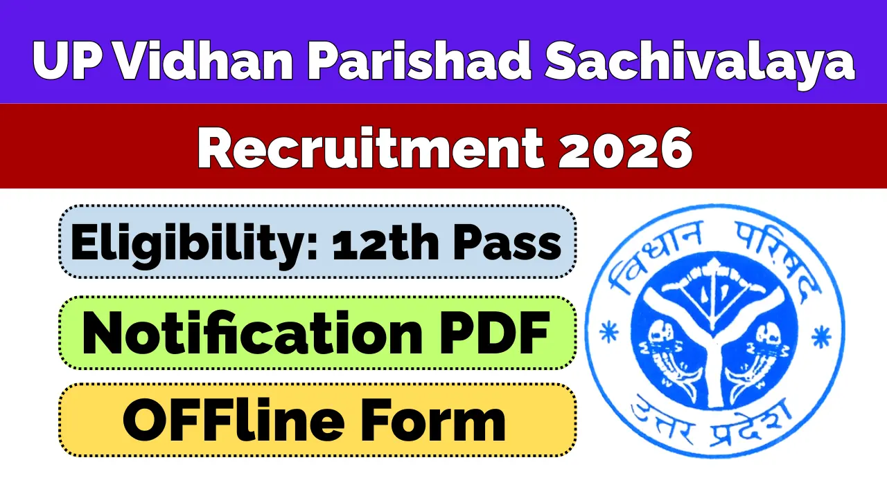 UP Vidhan Parishad Sachivalaya Recruitment 2026 Apply Form