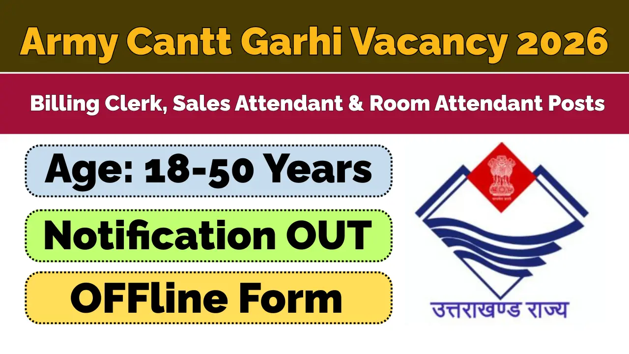 Army Cantt Garhi Recruitment 2026