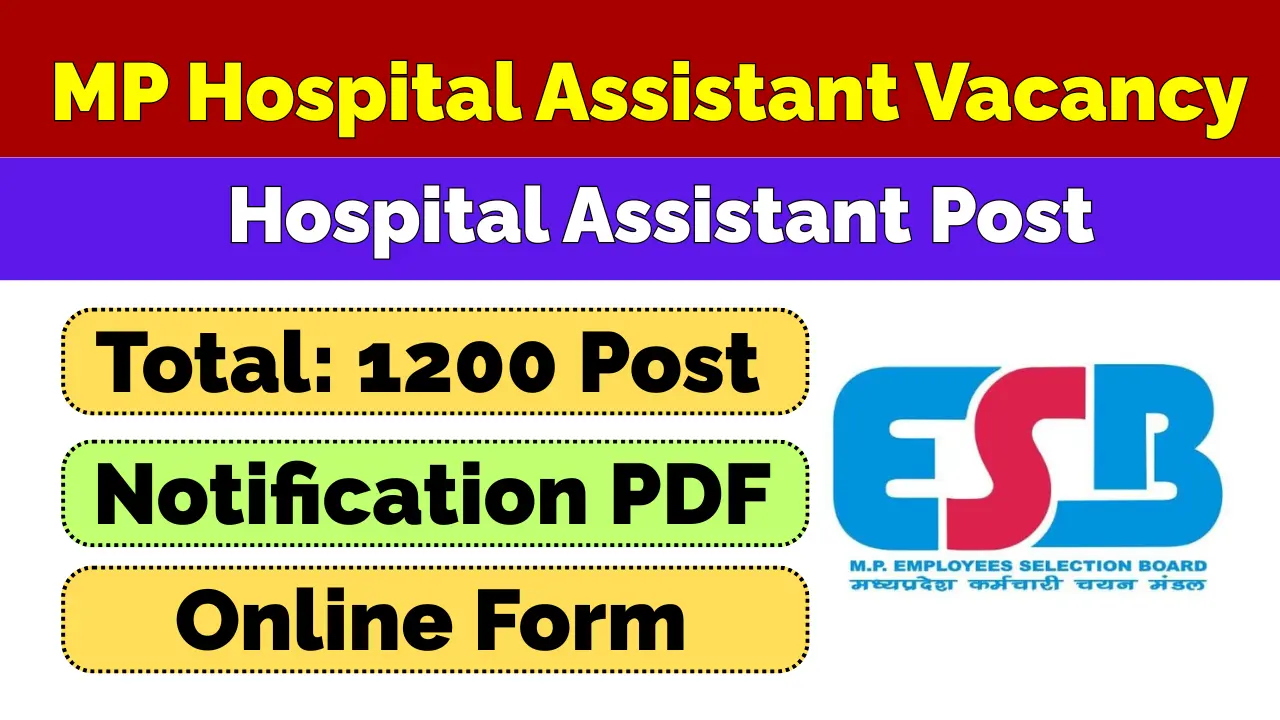 MP Hospital Assistant Recruitment 2026
